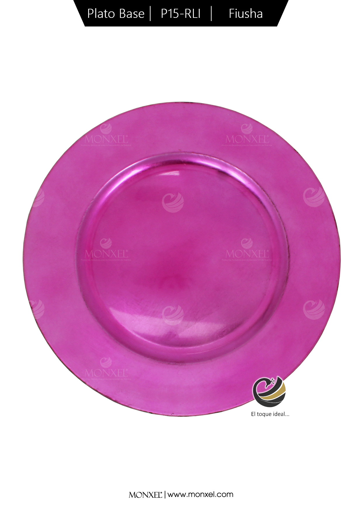 Plato Base P15-RLI Fiusha 33 cm. (Polipropileno)