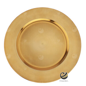 Plato Base P15-RLI Oro 33 cm. (Polipropileno)