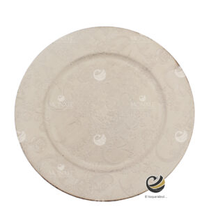 Plato Base P175-VIN Taupe 33 cm. (Polipropileno)