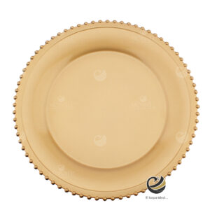 Plato Base P18-PER B Oro 33 cm. (Polipropileno)
