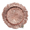 Plato Base P19-COR Rosa Oro 33 cm. (Polipropileno)
