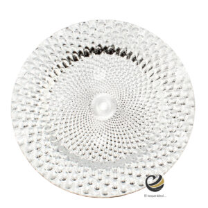 Plato Base P20-PAV Plata 33 cm. (Polipropileno)