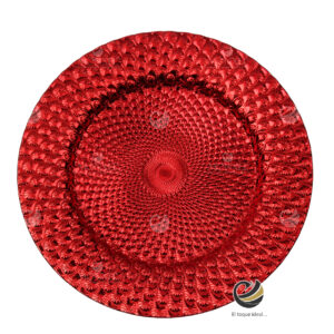 Plato Base P20-PAV Rojo 33 cm. (Polipropileno)