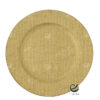 Plato Base P22-TEX Oro 33 cm. (Polipropileno)
