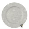 Plato Base P22-TEX Plata 33 cm. (Polipropileno)