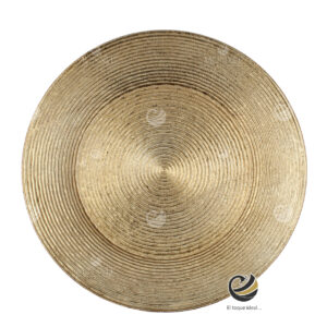 Plato Base P23-SNA Oro 33 cm. (Polipropileno)