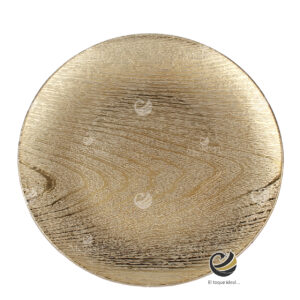 Plato Base P24-MAD Oro 33 cm. (Polipropileno)