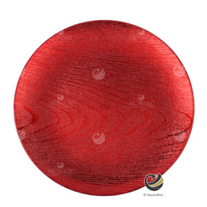 Plato Base P24-MAD Rojo 33 cm. (Polipropileno)