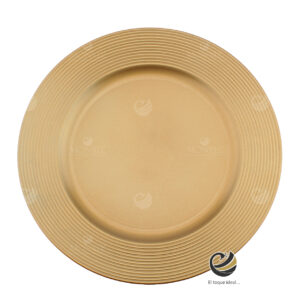 Plato Base P27-SNA Oro 33 cm. (Polipropileno)