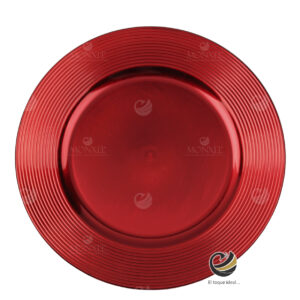 Plato Base P27-SNA Rojo 33 cm. (Polipropileno)