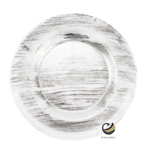 Plato Base P28-RAY Plata 33cm (Cristal)