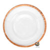 Plato Base P29-FIL Rosa Oro 33cm (Cristal)