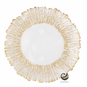 Plato Base P30-SOL Oro 33cm (Cristal)