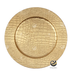 Plato Base P31-CRA Oro 33 cm. (Polipropileno)