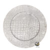 Plato Base P31-CRA Plata 33 cm. (Polipropileno)
