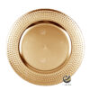 Plato Base P32-LUN Oro 33 cm. (Polipropileno)