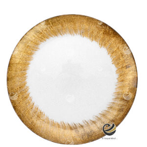 Plato Base P33-IRI Oro 33cm (Cristal)