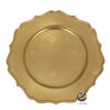 Plato Base P34-FLO Oro 33 cm. (Polipropileno)