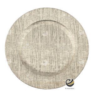 Plato Base P36-TEX Champagne 33 cm. (Polipropileno)