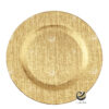 Plato Base P36-TEX Oro 33 cm. (Polipropileno)