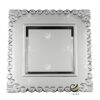 Plato Base P37-WOR Plata 33x33 cm. (Polipropileno)