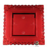 Plato Base P37-WOR Rojo 33x33 cm. (Polipropileno)