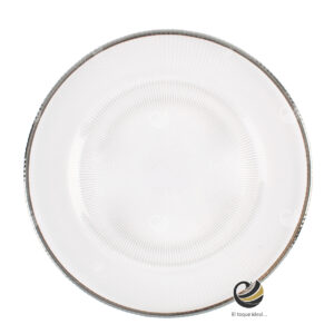 Plato Base P38-FIL Plata 33cm (Cristal)