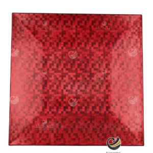 Plato Base P41-HOL Rojo 33x33 cm. (Polipropileno)