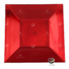 Plato Base P44-CLI Rojo 33x33 cm. (Polipropileno)