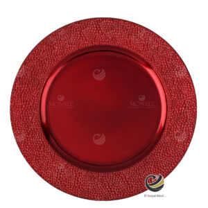 Plato Base P46-STO Rojo 33 cm. (Polipropileno)