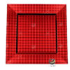 Plato Base P49-CUA Rojo 33x33 cm. (Polipropileno)