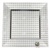 Plato Base P49-CUA Plata 33x33 cm. (Polipropileno)