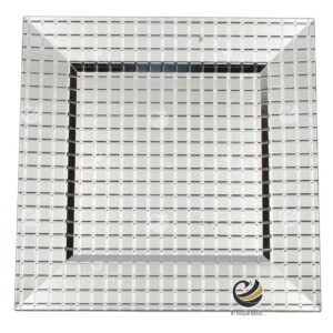 Plato Base P49-CUA Plata 33x33 cm. (Polipropileno)