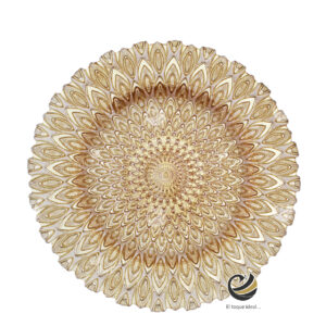 Plato Base P52-PAV Oro 33cm (Cristal)