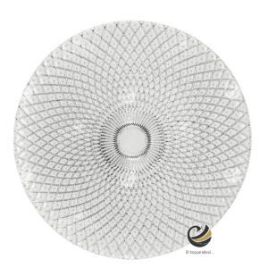 Plato Base P53-GEO Plata 33cm (Cristal)