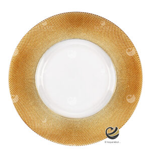 Plato Base P54-LUX Oro 33cm (Cristal)