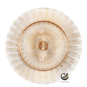 Plato Base P55-INF Oro 33cm (Cristal)
