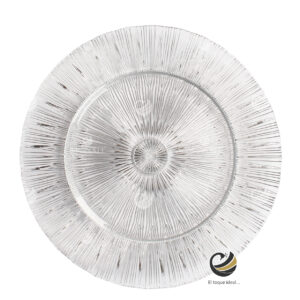 Plato Base P55-INF Plata 33cm (Cristal)