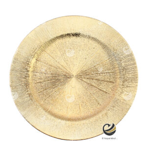 Plato Base P56-DUS Oro 33 cm. (Polipropileno)