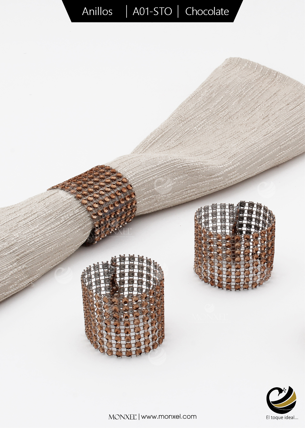 Anillos A01-STO Chocolate (Acrílico)
