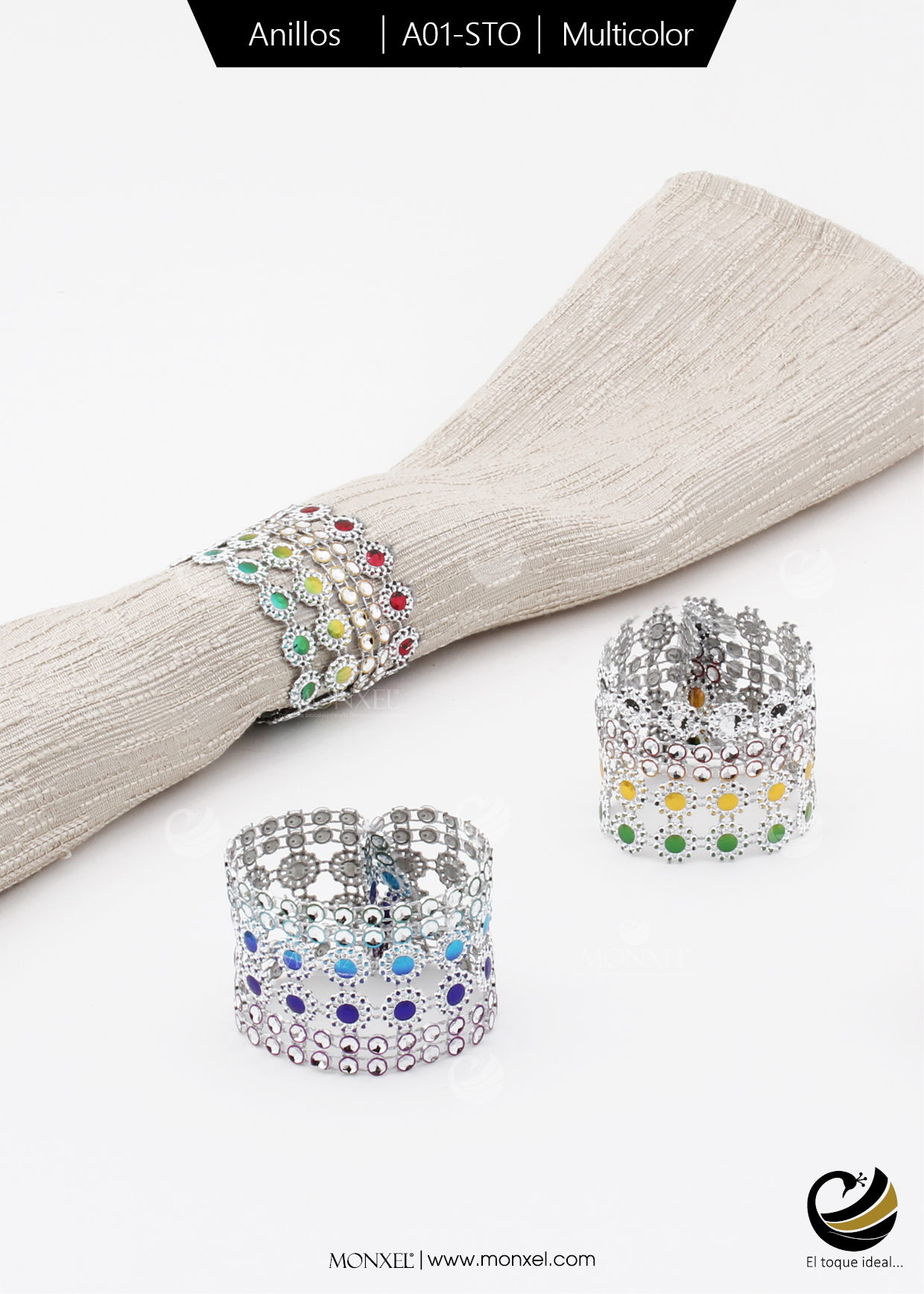 Anillos A01-STO Multicolor (Acrílico)