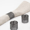 Anillos A01-STO Negro/Plata (Acrílico)