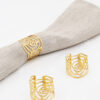 Anillos A02-FLO Oro (Acero Inoxidable)