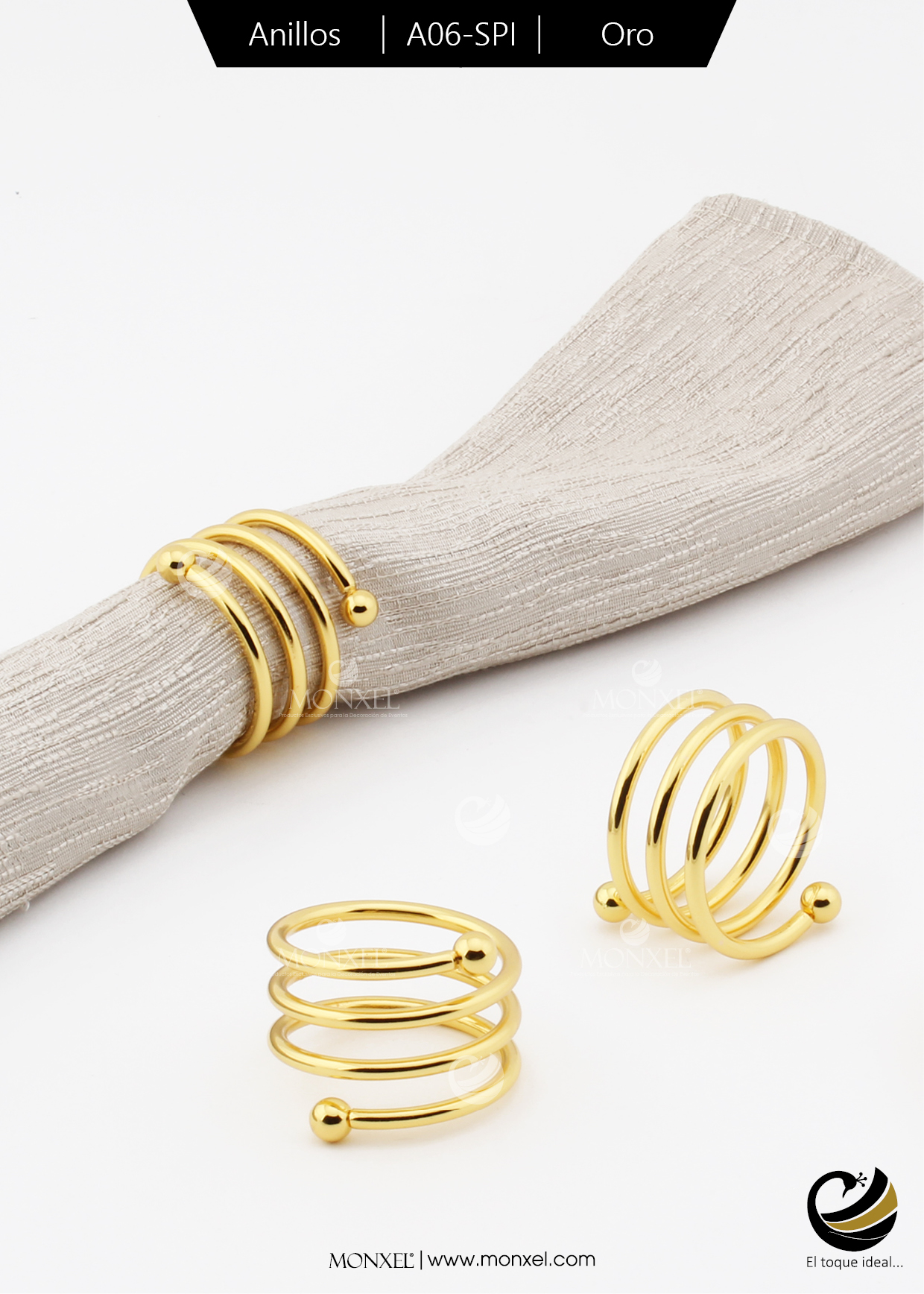 Anillos A06-SPI Oro (Acero Inoxidable)