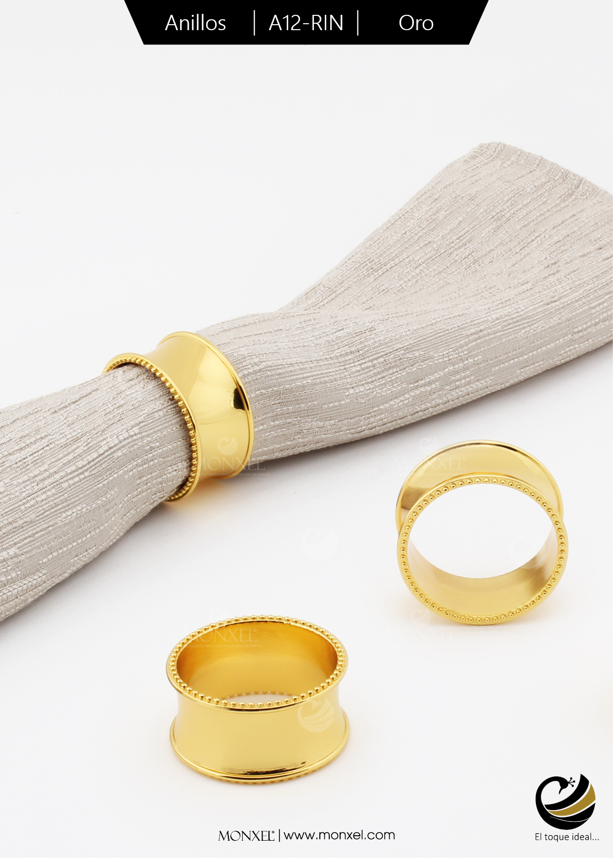 Anillos A12-RIN Oro (Acero Inoxidable)