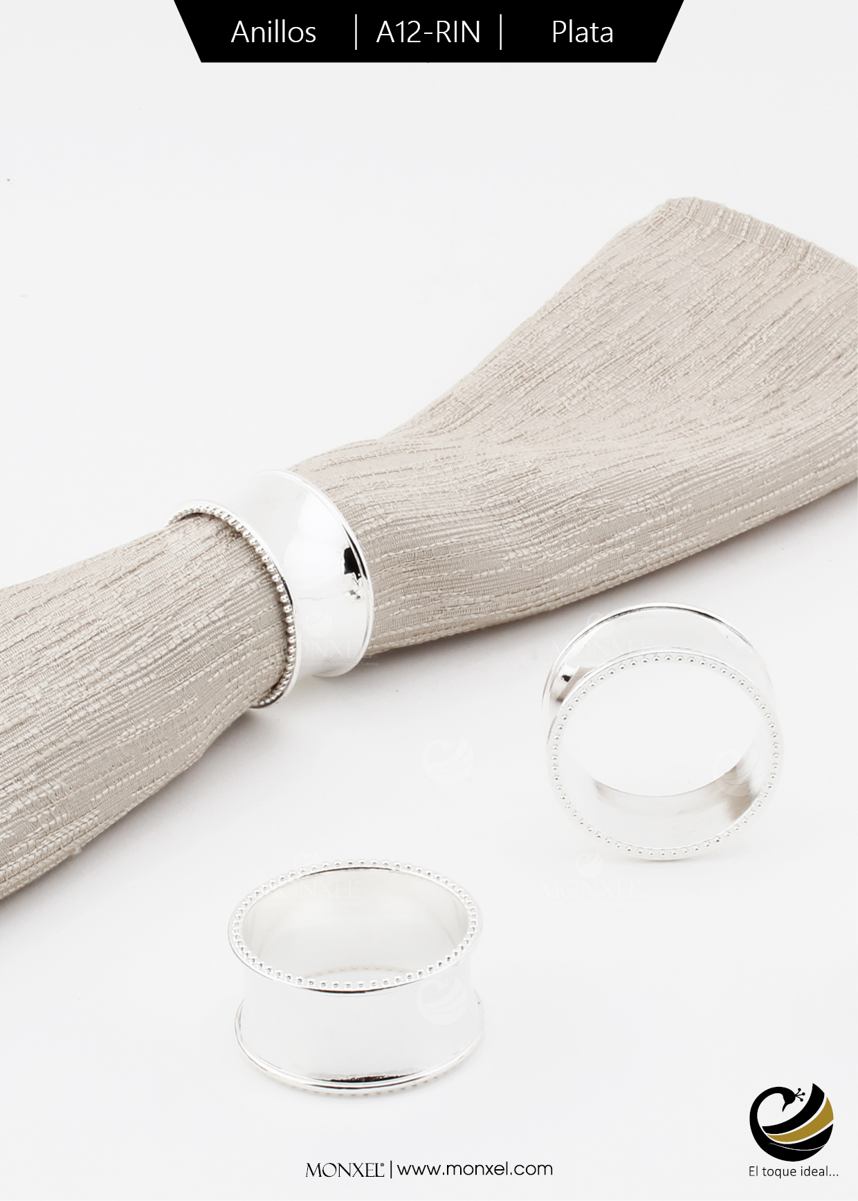 Anillos A12-RIN Plata (Acero Inoxidable)