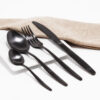 Cubiertos C01-YUN Negro Set 4pz (Acero Inoxidable)