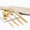 Cubiertos C01-YUN Oro Set 4pz (Acero Inoxidable)