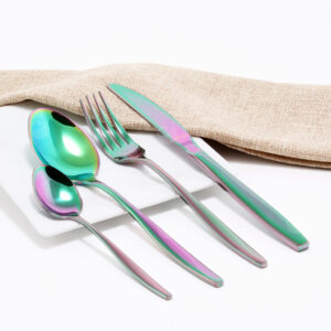 Cubiertos C01-YUN Tornasol Set 4pz (Acero Inoxidable)