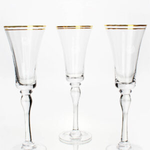 Copas Champagne V18-YAR Filo Oro (Cristal)